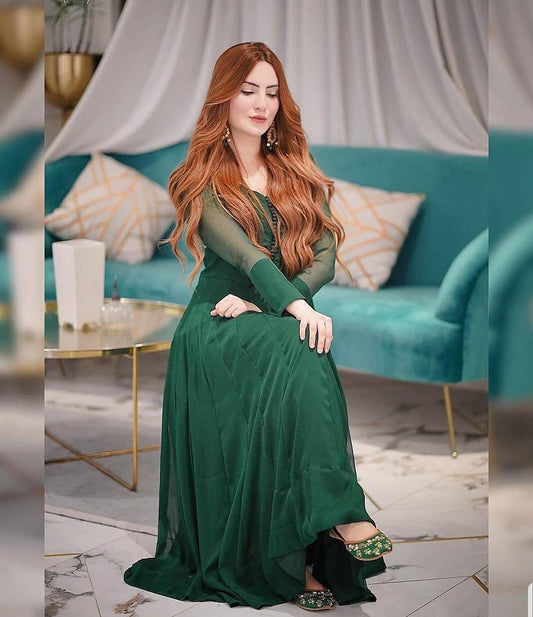 Green Pretty Sensational Women Gowns