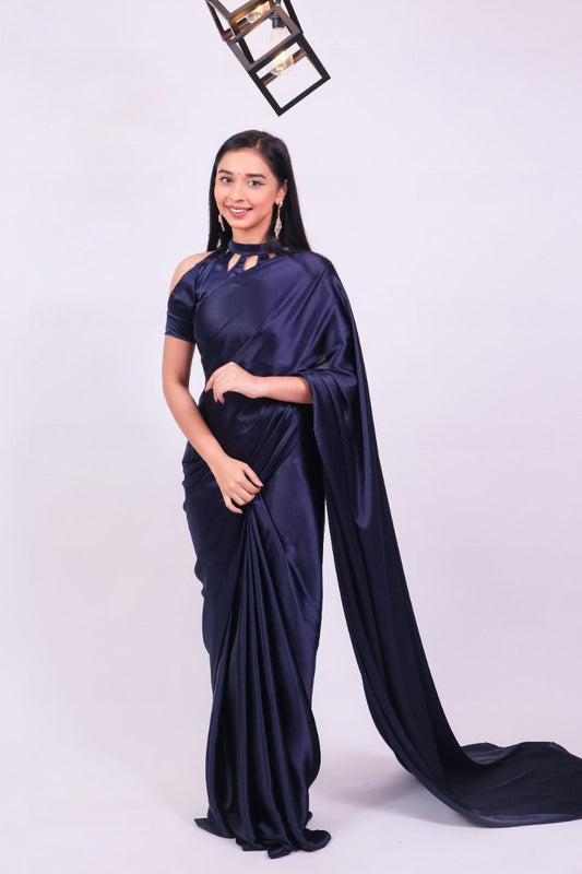 Super Hit Ready To Wear Just One Minute To Wear Blue